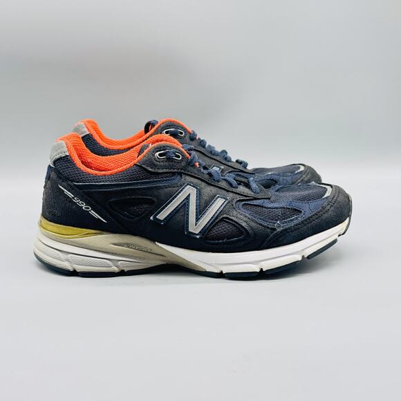 New Balance Shoes Womens 7 Blue 990v4 Running Athletic Sneakers Trainers - Picture 1 of 13